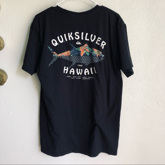 Quiksilver Other - Quicksilver > Mens Hawaii Black Surfer T-shirt > L